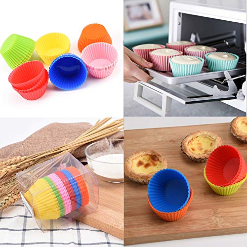Binmer (TM) 24 PC Kitchen Craft Cake Cups Cookies Muffin Chocolate Liners Wrappers Baking Cupcake Cases 7CM
