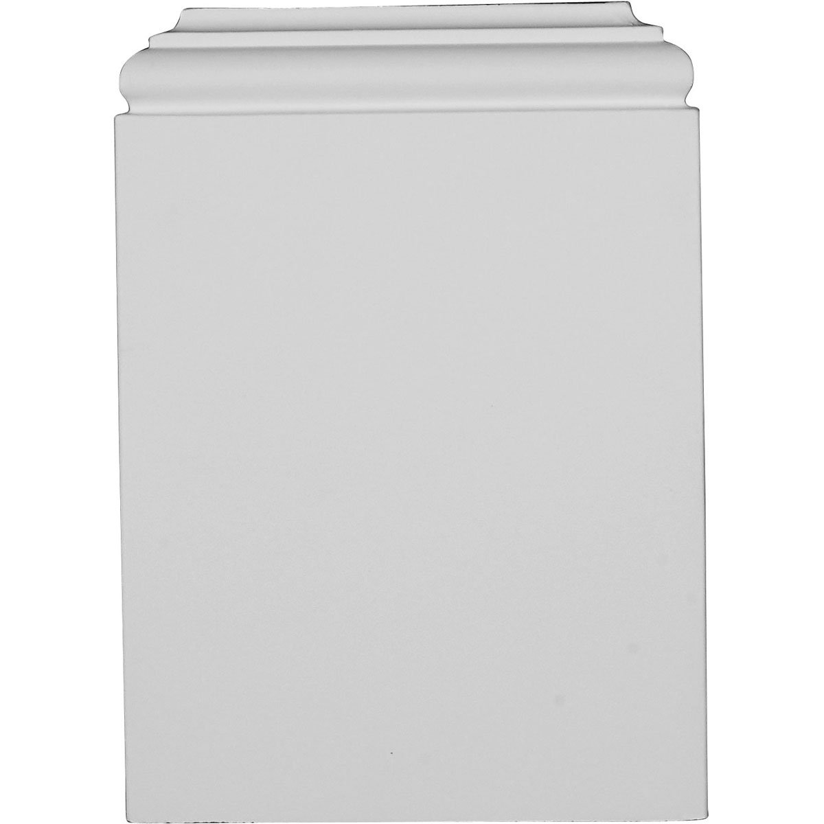 Photo 1 of Ekena Millwork PB07X10X01TR Traditional Plinth Blocks, 7 3/8"W x 10 1/4"H x 1 7/8"P, Primed