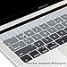 Dongke Ultra Thin Gradient Color Silicone Keyboard Protector Cover Skin for New Version MacBook Pro 13 (A1706) & MacBook Pro 15 (A1707) with Muti-Touch Bar (2017 & 2016 Release) (Gradient Grey)