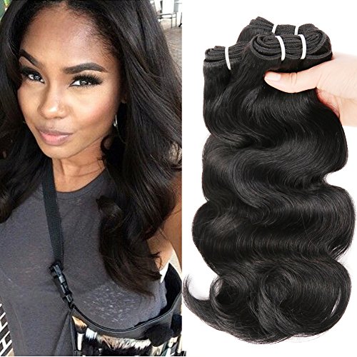 HANNE 300G Brazilian Virgin Hair Body Wave Curly Hair Virgin Brazilian Hair Weaves Human Hair Extensions (10