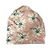 Qiabao Womens Printed Slouch Chemo Beanie Cap Hat for Cancer Patients