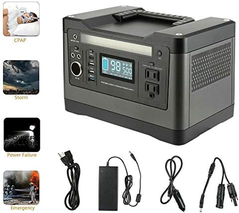 500wポータブル発電所 太陽光発電機キャンプバックアップリチウム電池 プラスチックハンドル付き 人気 おすすめ 持ち運びが簡単 540wh