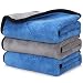 Happy Road Car Drying Towel, Microfiber Cleaning Cloth Lint Free, Premium Professional Soft Microfiber Towel, 16" x 16" Super Absorbent Towel for Car/Windows/Screen, Pack of 3