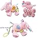 V Convey Wind Up Musical Stuffed Animal Elephant Stuffed Toys Kids Toddler Plush Baby Infant Strollers Toys (Pink)