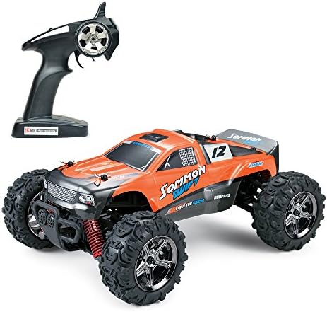 QDG TOYS RC CAR Desert Buggy Warhammer 4WD High Speed 30MPH Scale 50M Remote Control 30 Mins Playing Time 2.4GHz RTR Electric Vehicle Buggy Truck 1:24 （Orange）