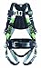 Miller Revolution Full Body Safety Harness with Quick Connectors, Front D-Ring, Suspension Loop, Removable Belt, Side D-Rings & Pad, Universal Size-Large/XL, 400 lb. Capacity (RDTFDSL-QC-BDP/UBK)