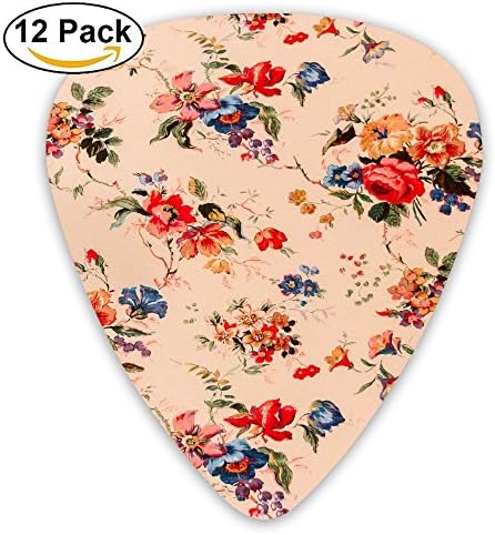 Yenba Floral Flower Light Bass Medium Guitar Picks (12-Pack) Kids Pink 0.46/0.71/0.96 Mm Guitar