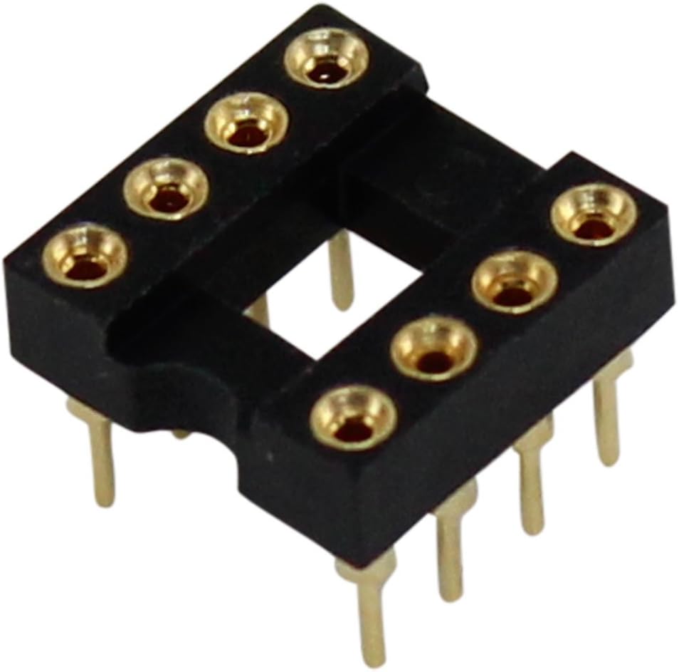5 PCS 8 Pin Machine Tooled IC Socket