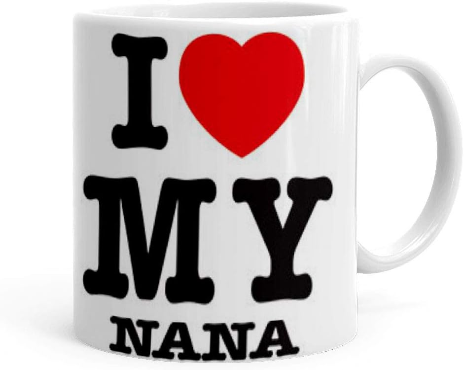 Khakee I Love My Nana Theme Printed Coffee Mug (325 ml)- Fathers Day Gift, Gift for Father, Gift for Dad