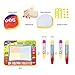 Guardhome Magic Water Mat Painting Large Doodle Mat Suitable for 2 3 4 5 Years Boys Girls for Old Children Creative Painting Water Magic Mat Toddler Toys (1Doodle Mat 4 Pens 8 Painting Models)