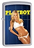 Zippo Lighter: Playboy Cover October 2008 - Satin Chrome
