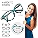 Reading Glasses Women - 4 pack Readers - Stylish, Comfortable Ladies Designer Readers, Magnification Strength + 2.00