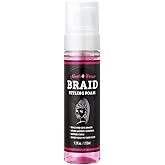 Nicole & Alyssa - Braid Styling Foam 7.2oz - Premium Braid Foam Control Mousse - Extra Hold & High Shine for Braids, Twists, Locs - Moisturizing Formula, Flake-Free - Lightweight