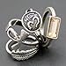 Q&Q Fashion 4Pcs Silver Egyptian Ankh Cross Buddhist Om Ohm Aum Feather Leaf Rhinestone Band Ring, 7