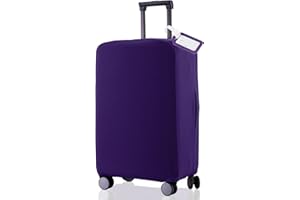 RainVillage Travel Luggage Cover Suitcase Protector Scratch-Resistant Fit 19-31 Inch Suitcase, Not Included Suitcase (Purple, S(19-21 inch))
