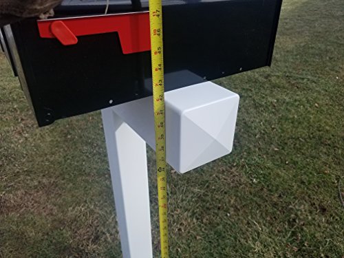 Handy Post for 3 S,M Mailboxes, 42-in x 31-in, White, Vinyl Sleeve (mailboxes not Included)