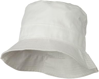 white infant bucket hat