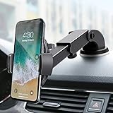 FLOVEME Car Phone Mount Holder-Windshield Dashboard Cell Phone Holder for Car One Touch Lock Hands-Free-Car-Mount Compatible with iPhone 11 Pro Max X XS Xr 6 7 8 Samsung S10 S9 S8 Plus Note 10 9