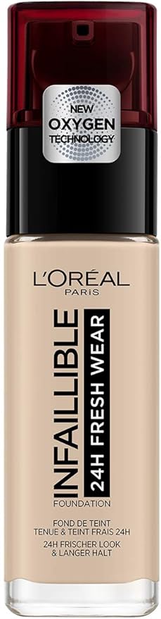 L Oreal Paris Fond De Teint Fluide Infaillible 24h Fresh Wear Tous Types De Peaux Teinte Porcelaine 15 30 Ml Amazon Fr Beaute Et Parfum