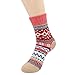 Hippih 5 Pairs Socks Womens Vintage Style Winter Thick Knitting Warm Wool Crew 5 Pairs-a