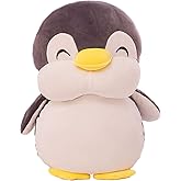 TONGSONG 21.6 Inch Plush Penguin Stuffed Animal Penguin Hugging Pillow with Smile Face Cuddly Plushies Toy Huggable Anime Gifts for Kids and Lovers in Birthday,Valentines,Christmas