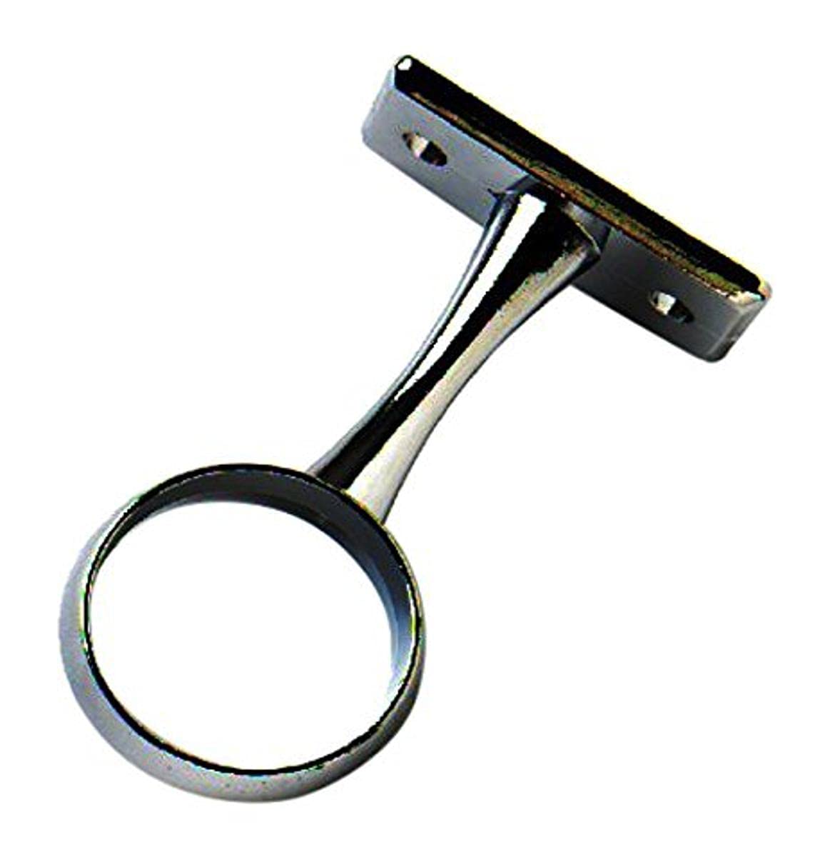 Merriway BH04425 25mm (1 inch) Chrome Wardrobe Rod Rail Centre Support Bracket