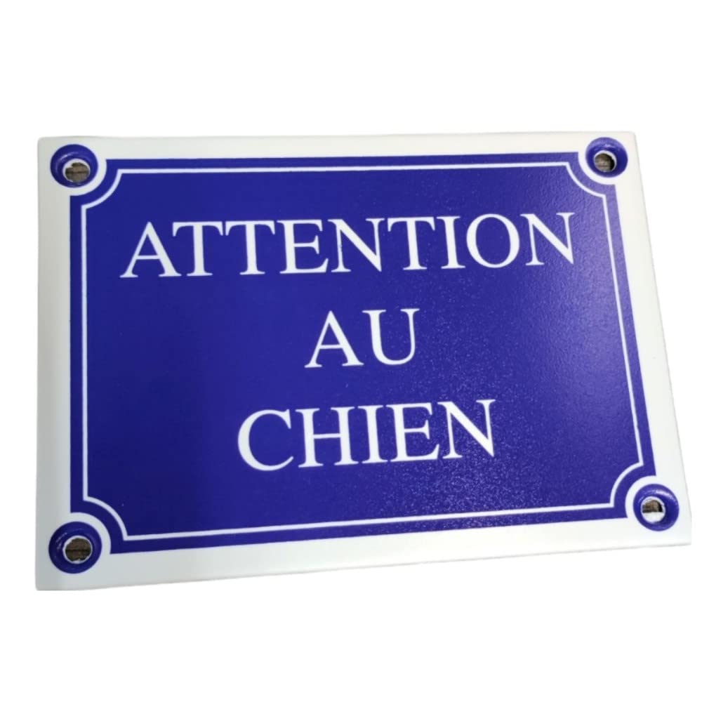 PLAQUE ATTENTION AU CHIEN