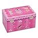 Princess Kids Musical Jewelry Box - Hot Pink Glittery Kids Music Box With Ring Holder - Lucy Locket