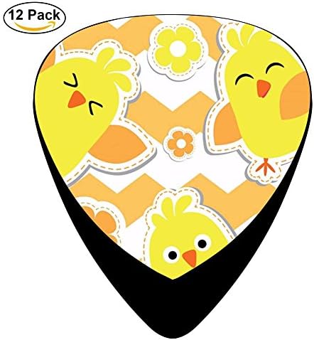 STREMUSIC Cute Chicks Cartoon Celluloid Electric Guitar Picks 12-pack Plectrums For Bass Music Tool
