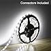 LED Strip Lights, SurLight Waterproof 16.4Ft/5M 300LEDs SMD 5050 12V DC Flexible LED Light Strips, 6000K Daylight White, LED Rope Lights for Home Kitchen Car Bar Cabinet Closet Indoor Outdoor Use