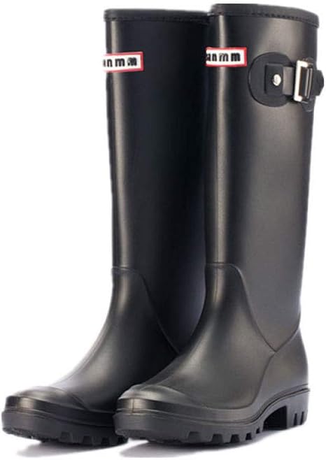 cute black rain boots