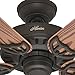 Hunter Fan Company, 53126, 52 inch Bridgeport New Bronze Indoor / Outdoor Ceiling Fan and Pull Chain