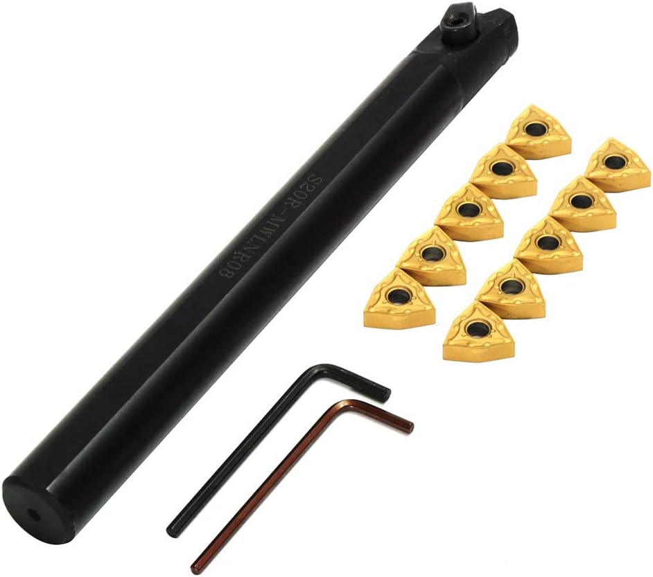 difcuyg5Ozw S20R-MWLNR08 20mm Lathe Turning Tool Holder High Toughness WNMG0804 Blade Spanner Durable Replace Set