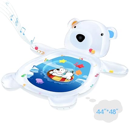 bear tummy time mat