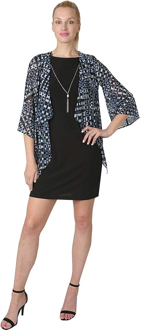 jersey knit dress with sleeves