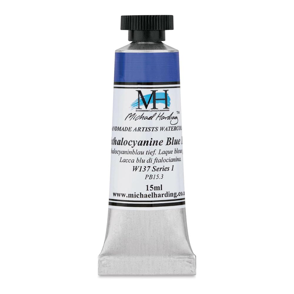 Michael Harding Professional Watercolors - 15ml Tubes (Phthalocyanine Blue Lake)