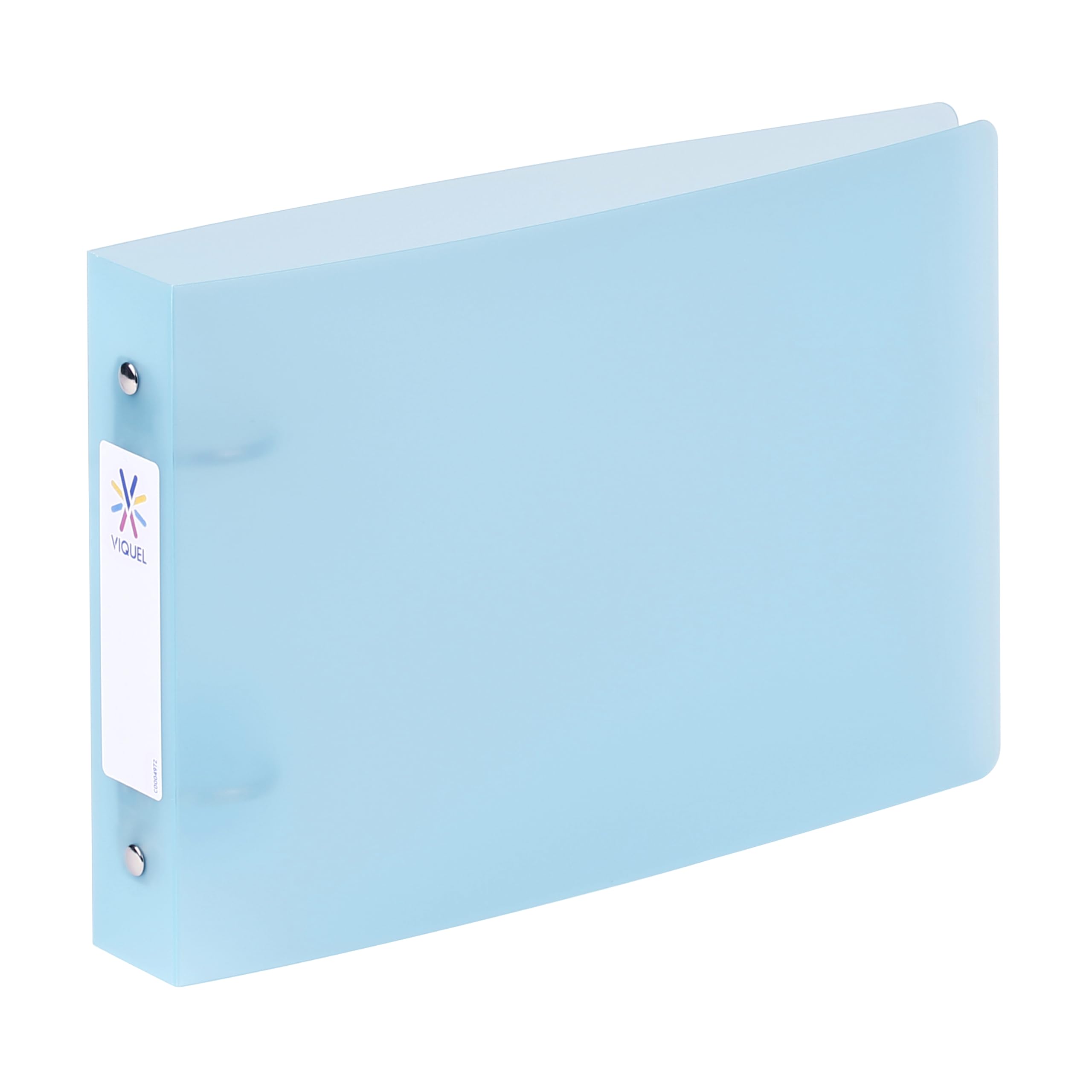 Viquel - Bristol Index Folder with Identification Labels - 2 Rings - A5 Size (25x16.5cm) - Blue