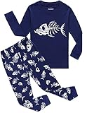 Boys Pajamas Shark Little Kid Long Set 100% Cotton Sleepwear Toddler Pjs