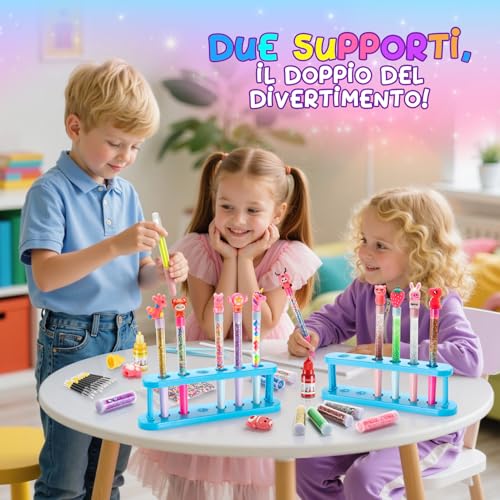 Pen Laboratory, Pen Factory 66+ Pieces Gift for Girls 5-12 Years, Creative Games for Girls 5-12 Years Old Stationery Girl Personalized Gifts Creative Crafts for Children Set