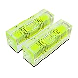 SIZIKJXGHWYI 2Pcs Square Bubble Spirit Levels with