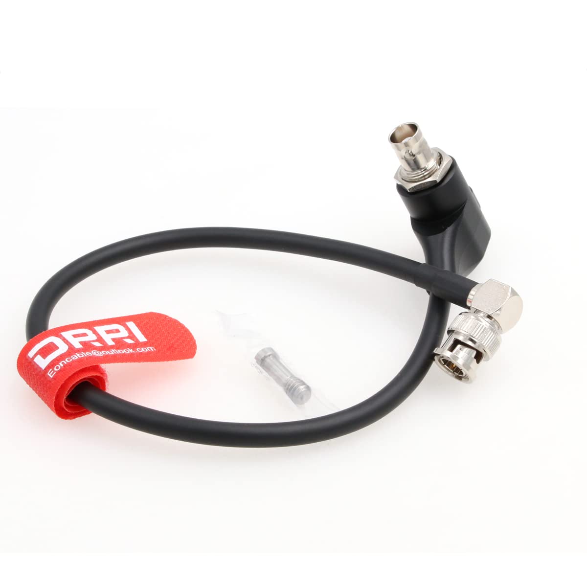 12G SDI Protector Cable Galvanic-Isolators Right Angle BNC Male to Right Angle BNC Female for ARRI Mini,RED Komodo (Black, 30CM)