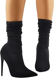 stocking heel boots
