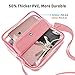 iSPECLE Clear Bag for Women, Clear Purse Approved for NFL, PGA, NCAA, Adjustable 59.1 inch Shoulder Strap for Girl, Pink