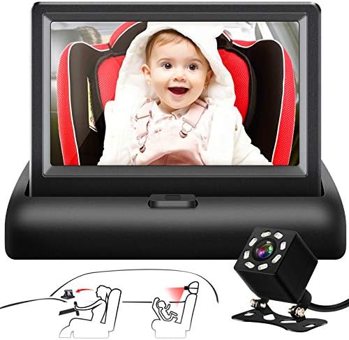 Shynerk Baby Car Mirror, 4.3'' HD Night 