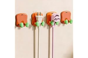 4Pcs/Set Dopamine Strong Power Plug Hooks Wall Mounted Drill-Free Multi-Functional Home Towel Key Organizer Wall Hook,5x2.3cm