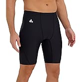 Eteoepo Swim Jammers for Men Athletic Training Endurance Swimsuit Durable Team Lap Swimming Racing Competition Swimwear