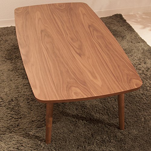 AZUMAYA TAC229WAL Folding Legs Coffee Center Table, W41.3 x D20.5 x
