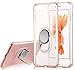iPhone 8 Plus Clear Case, iPhone 7 Plus Case with Ring Holder Bumper Case Shock-Absorption and Anti-Scratch for Apple iPhone 8 Plus & 7 Plus 5.5''-rose gold