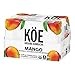 Koe Kombucha Cans, Mango | Organic Sparkling Fruit Drinks With Live Probiotics and Vitamin C | 12 oz Pack of 12