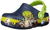 crocs TMNT II K Light-Up Clog (Infant/Toddler/Little Kid/Big Kid), Navy/Volt Green, 2 M US Infant
